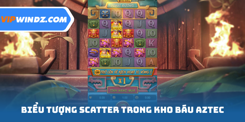 Biểu tượng Scatter trong Kho Báu Aztec