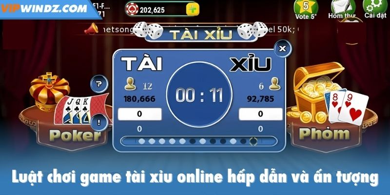 Luật chơi game tài xỉu online hấp dẫn và ấn tượng