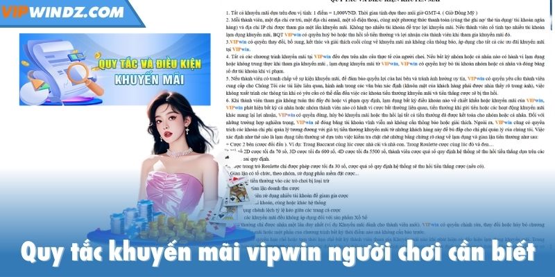 Quy tắc khuyến mãi vipwin người chơi cần biết