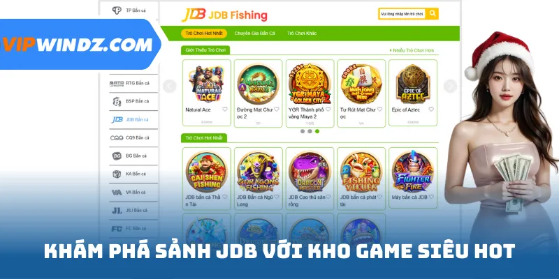 Khám phá sảnh JDB với kho game siêu hot